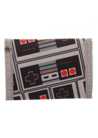 Portefeuille à Velcro Nintendo - Motif Manettes NES